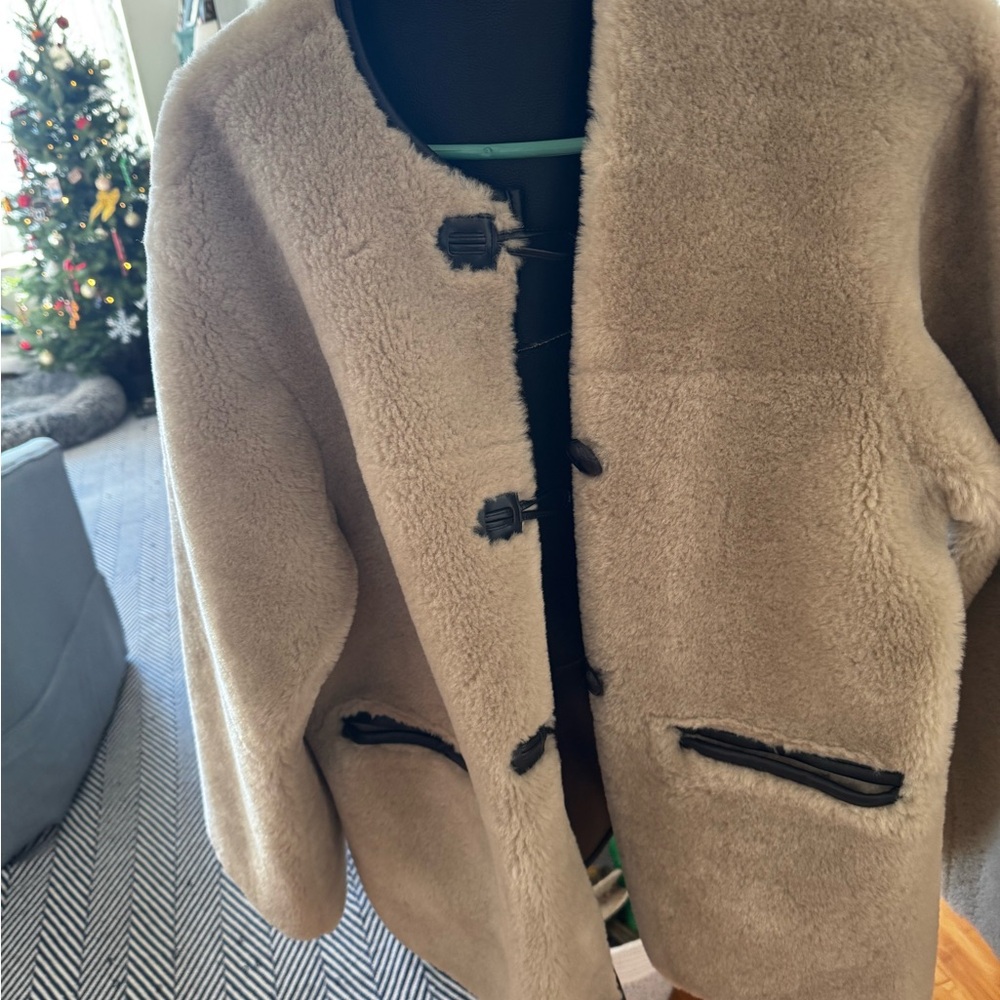 Mango Tan Shearling Jacket - Picture 12 of 12